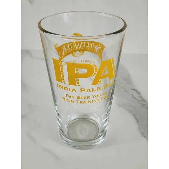 Sweetwater IPA India Pale Ale Pint Beer Clear Glass 16oz Drinkware 6" Brewing - Picture 1 of 10